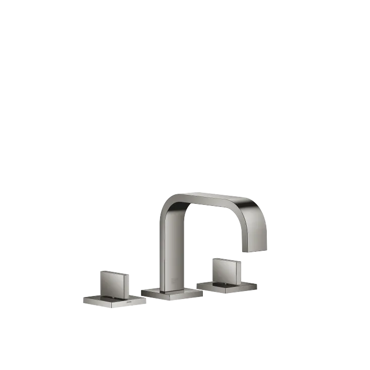 MEM Mélangeur lavabo à 3 trous avec garniture d'écoulement - Dark Chrome - 20 705 782-19