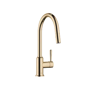 VAIA Single-lever mixer Pull-down with spray function - Durabrass (23kt Gold) - 33 870 809-09