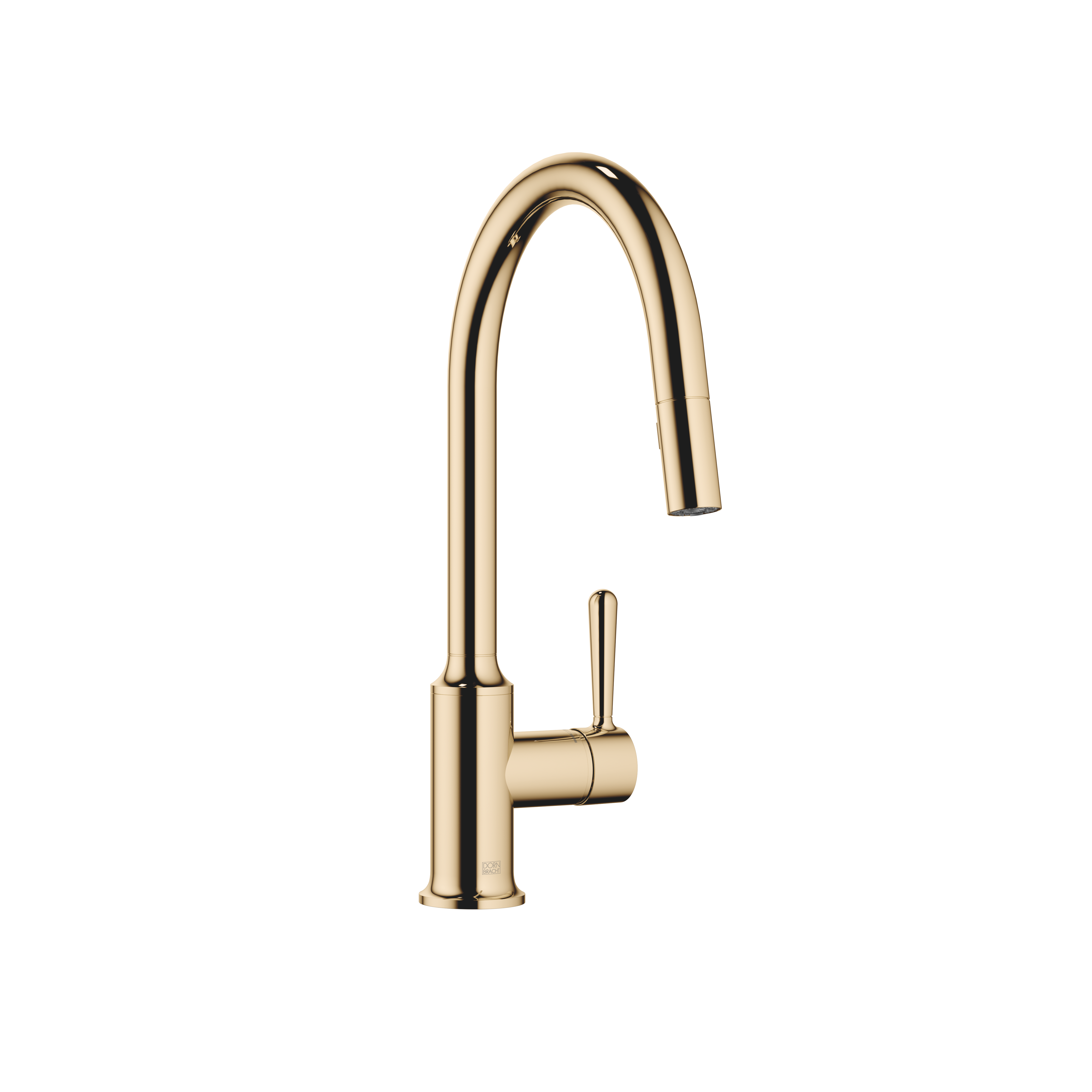 VAIA Durabrass (23kt Gold) : Single-lever mixer Pull-down with spray ...