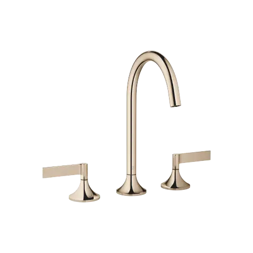 VAIA Three-hole basin mixer with pop-up waste - Champagne (22kt Gold) - 20 713 819-47