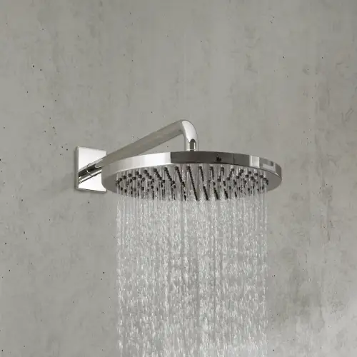 Rain shower with wall fixing 300 mm - Brushed Durabrass (23kt Gold) - 28 679 670-28