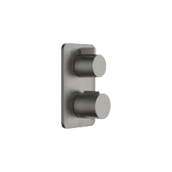 LISSÉ Concealed thermostat with two function volume control - Brushed Dark Platinum - 36 426 845-99