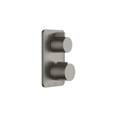 LISSÉ Concealed thermostat with two function volume control - Brushed Dark Platinum - 36 426 845-99