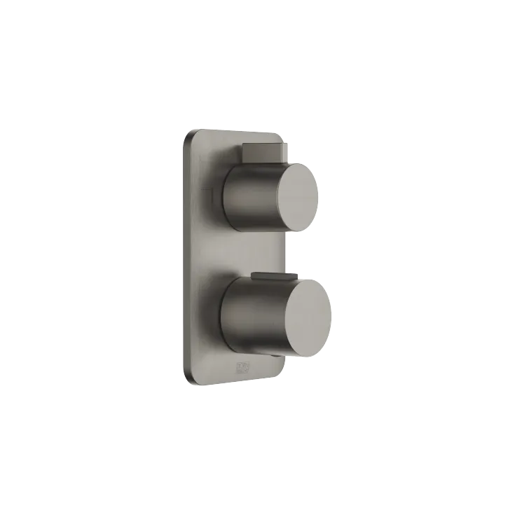 LISSÉ Concealed thermostat with two function volume control - Brushed Dark Platinum - 36 426 845-99