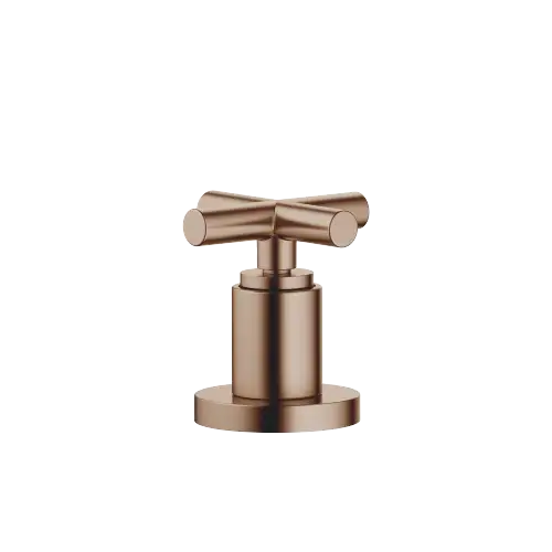 TARA Two-way diverter for bath rim or tile edge installation - Brushed Bronze (PVD) - 29 140 892-42