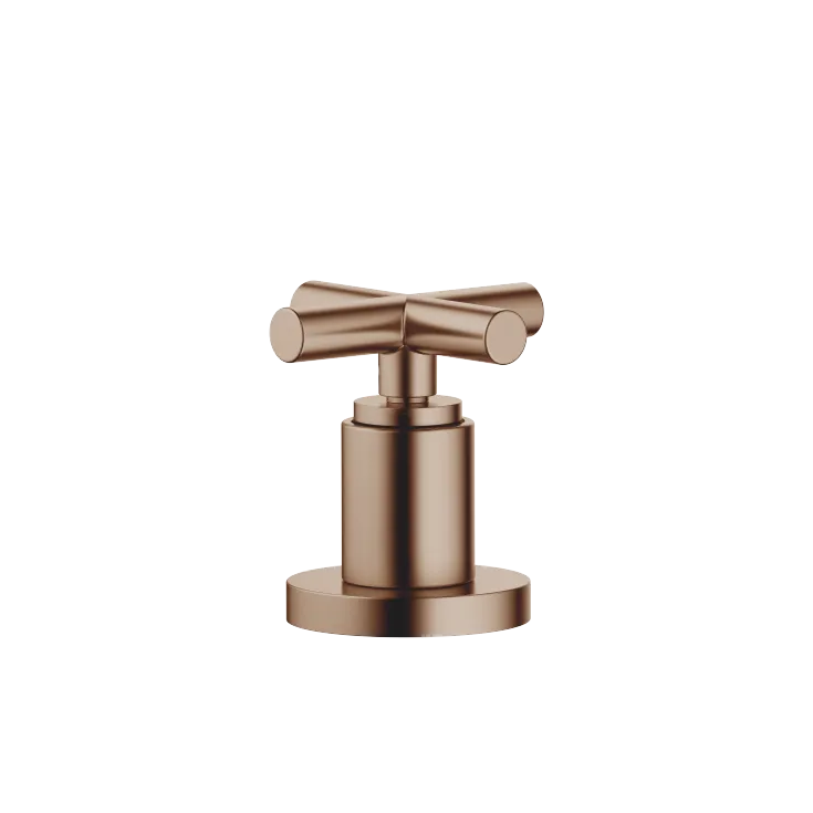 TARA Two-way diverter for bath rim or tile edge installation - Brushed Bronze - 29 140 892-42