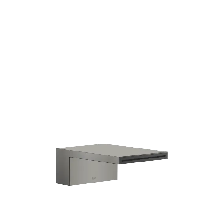 MEM Cascade tub spout without diverter for deck-mounted installation - Brushed Dark Platinum - 13 630 740-99
