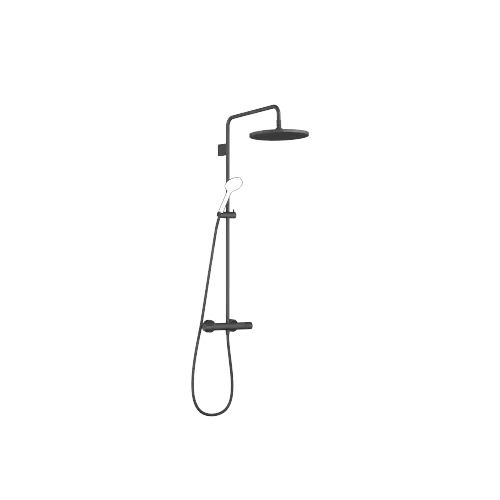 Showerpipe con termostato doccia senza doccetta 300 mm - Nero opaco - 34 465 979-33