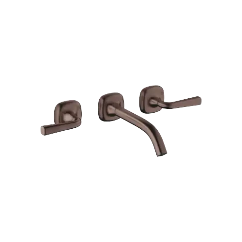 COYA Robinetterie murale pour lavabo sans garniture d’écoulement - Dark Bronze brossé (PVD) - 36 712 414-43