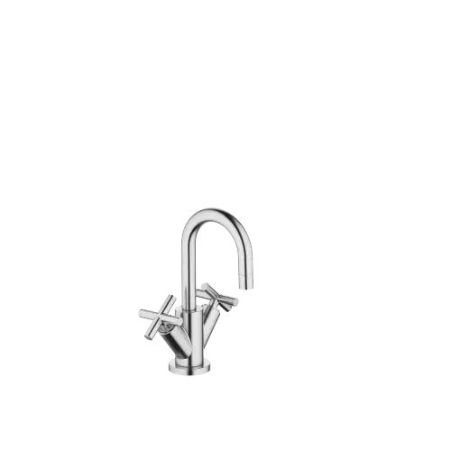 TARA Single-hole basin mixer with pop-up waste - Brushed Chrome - 22 302 892-93