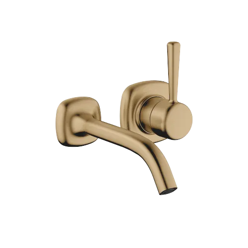 COYA Waschtisch-Wand-Einhandbatterie ohne Ablaufgarnitur - Dark Brass gebürstet (PVD) - 36 860 404-39