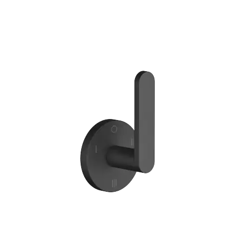 META Wall mounted three-way diverter - Matte Black - 36 210 661-33 0010