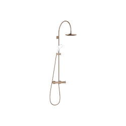 VAIA Colonne de douche avec thermostat de douche sans douchette FlowReduce 220 mm - Bronze brossé - 34 464 809-42