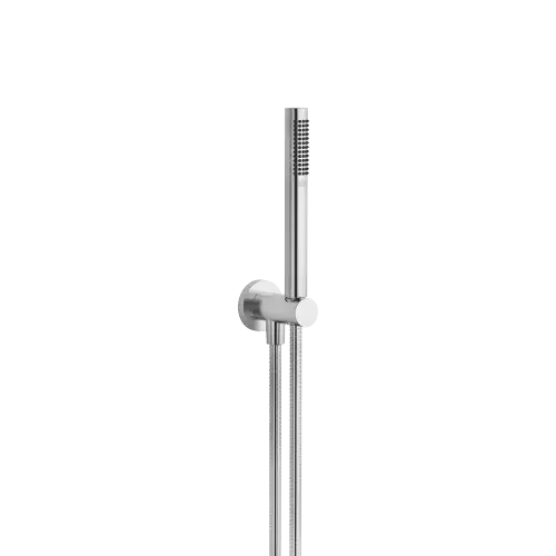 Hand shower set with integrated wall bracket - Brushed Chrome - 27 812 660-93 0010
