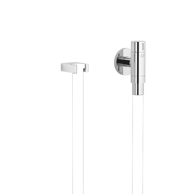 WATER TUBE Coude mural pour tube Kneipp avec support de flexible et rosace individuelle FlowReduce - Chrome - 27 843 979-00
