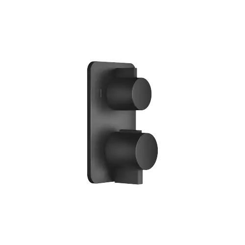 LISSÉ Thermostat à encastrer avec réglage de débit et inverseur 2 voies intégré - Noir mat - 36 426 845-33 0010