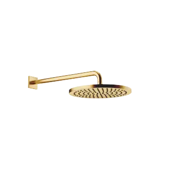 SERIES SPECIFIC Brushed Durabrass (23kt Gold) : Rain shower with wall fixing 300 mm