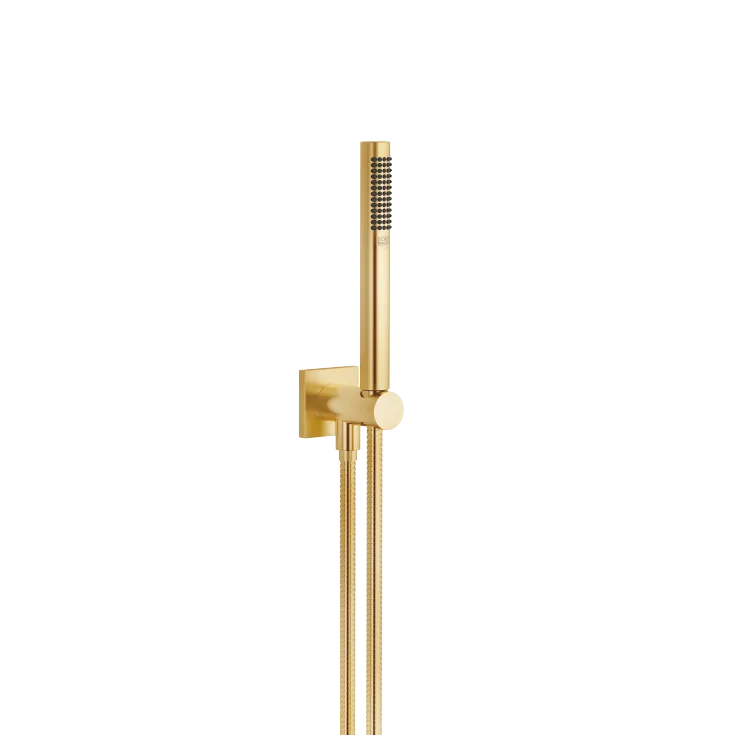 Hand shower set with integrated wall bracket - Brushed Gold (PVD) - 27 802 970-37 0010