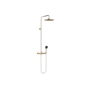 TARA Showerpipe 300 mm - Brushed Champagne (22kt Gold) - Set containing 2 articles