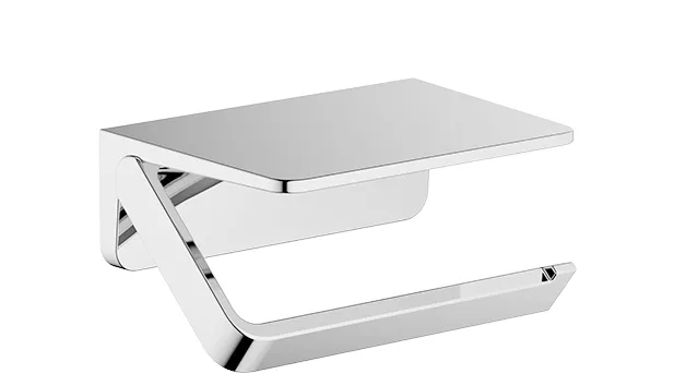 Soporte para papel higiénico con estante - Dark Brass cepillado (PVD) - 83 515 976-39