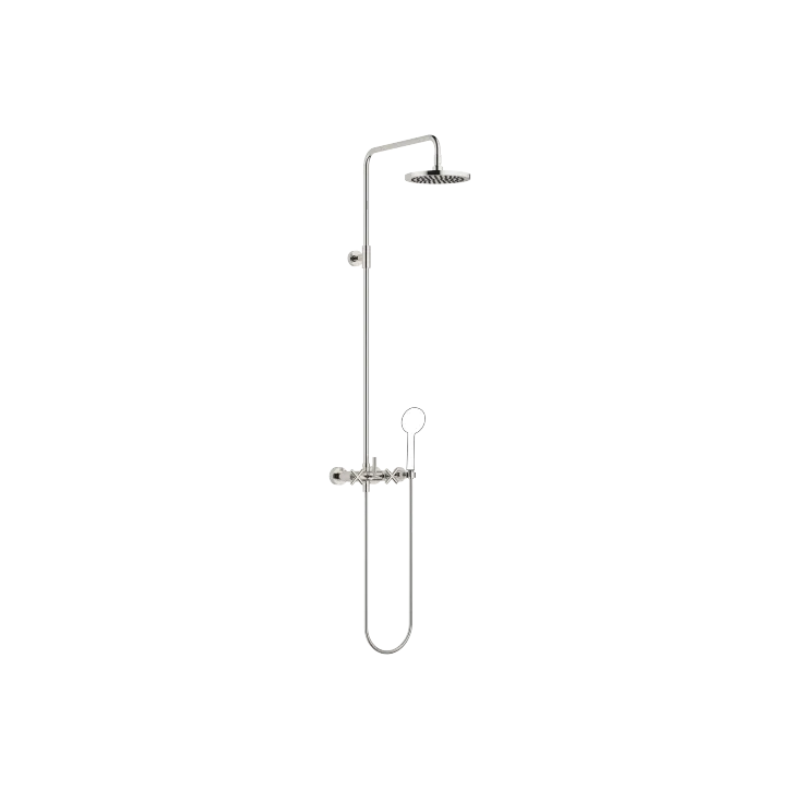 TARA Showerpipe without hand shower FlowReduce 220 mm - Platinum - 26 633 892-08