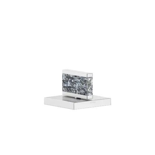 Handle Nature Squared Black Agate Ariel - Brushed Chrome - XV-01 4625