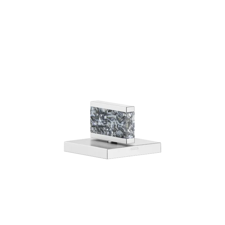 Manilla Nature Squared Black Agate Ariel - Cromo cepillado - XV-01 4625