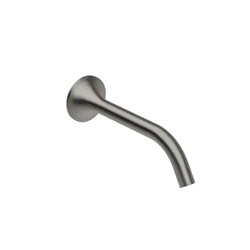 VAIA Wall-mounted basin spout without pop-up waste - Brushed Dark Platinum - 13 800 809-99