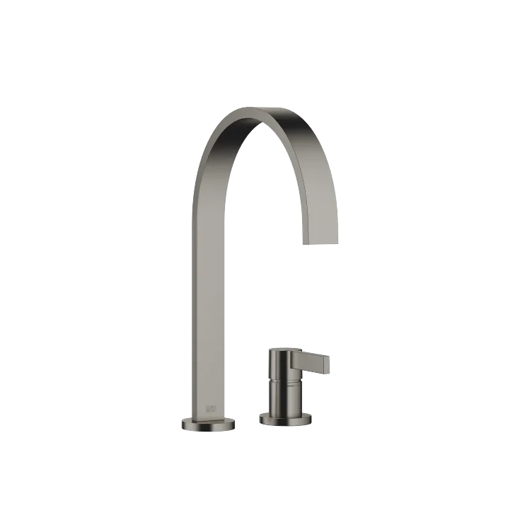 MEM Two-hole mixer with individual flanges - Brushed Dark Platinum - 32 815 682-99 0010