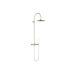 TARA Showerpipe with shower mixer without hand shower 300 mm - Brushed Champagne (22kt Gold) - 26 622 892-46