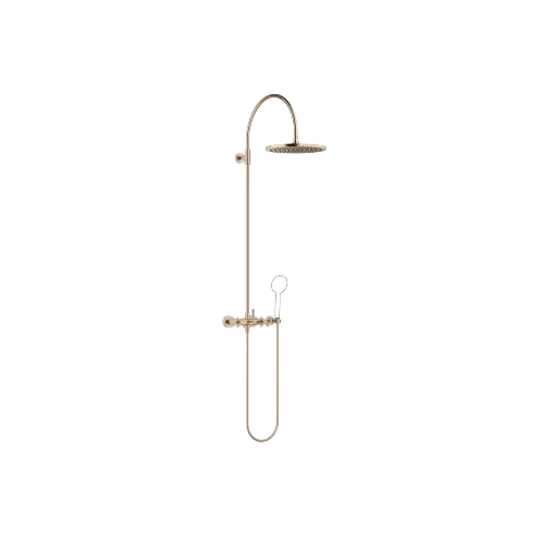 TARA Colonne de douche avec mélangeur de douche sans douchette 300 mm - Champagne brossé (Or 22cts) - 26 622 892-46