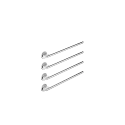 Towel warmer , 4-fold , projection right , without control element - Brushed Chrome - 83 314 979-93