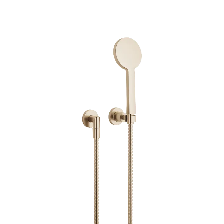TARA Hand shower set with individual rosettes FlowReduce - Brushed Champagne (22kt Gold) - 27 803 892-46 0010