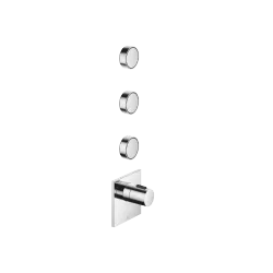 CYO xTOOL Modulo termostato con 3 rubinetti 1/2" - Cromato - Set contenente 7 articoli