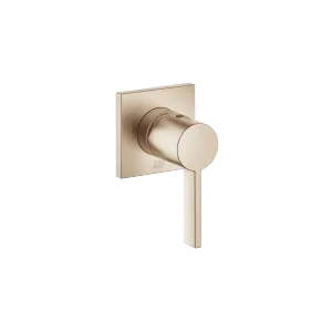 Concealed single-lever mixer with cover plate - Brushed Champagne (22kt Gold) - 36 060 670-46