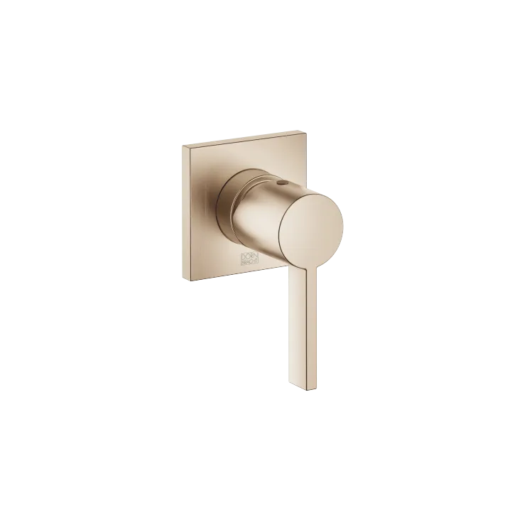 Mitigeur monocommande encastré sur plaque de recouvrement - Champagne brossé (Or 22cts) - 36 060 670-46