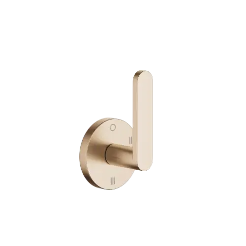 META Wall mounted three-way diverter - Brushed Light Gold (PVD) - 36 210 661-27 0010