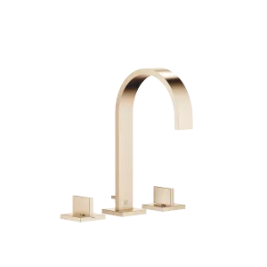MEM Three-hole basin mixer with pop-up waste - Brushed Champagne (22kt Gold) - 20 713 782-46 0010