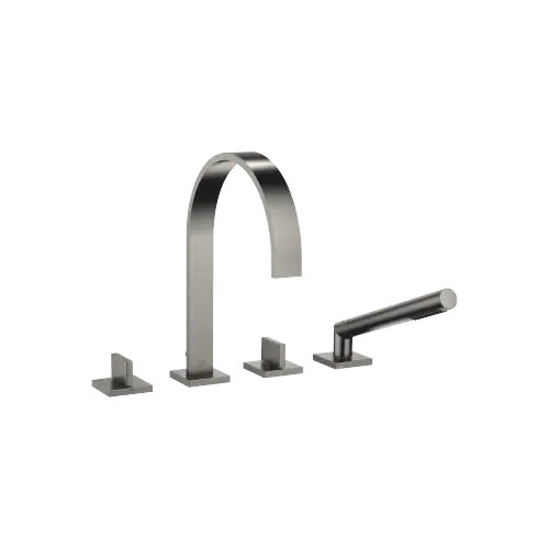 MEM Bath shower set for bath rim or tile edge installation - Brushed Dark Platinum - 27 532 782-99 0050
