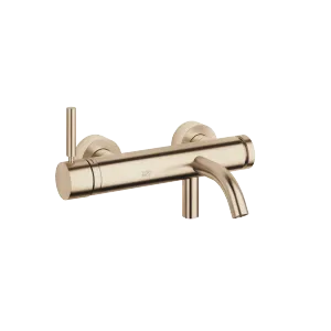 META Single-lever bath mixer for wall mounting without shower set - Brushed Light Gold - 33 200 660-27