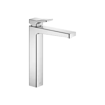 DORNBRACHT YARRE Chrome : Single-lever basin mixer with raised base without pop-up waste