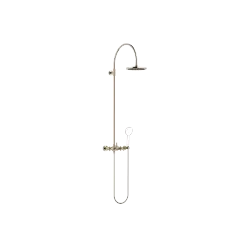 TARA Showerpipe with shower mixer without hand shower 220 mm - Champagne (22kt Gold) - 26 632 892-47 0050