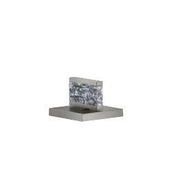 Manopola Nature Squared Black Agate Ariel - Dark Platinum spazzolato - XV-01 4646