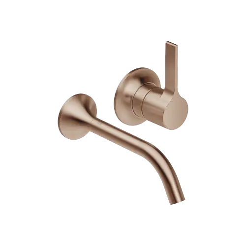VAIA Mitigeur monocommande de lavabo mural sans garniture d’écoulement - Bronze brossé (PVD) - 36 860 809-42