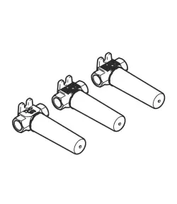 Concealed wall-mounted mixer variable positioning - - 35 712 970 90