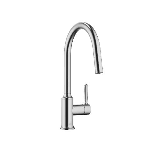 VAIA Single-lever mixer Pull-down with spray function - Brushed Chrome - 33 870 809-93