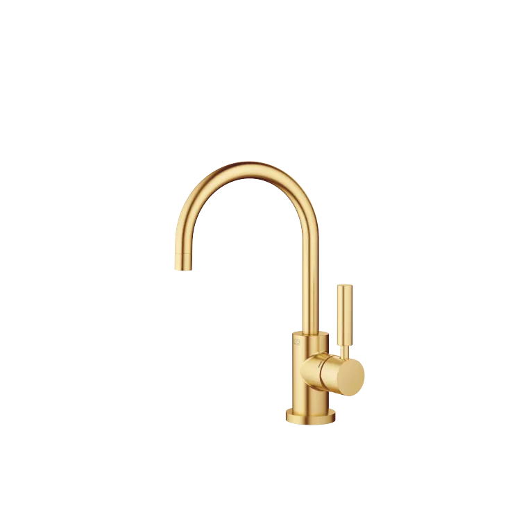 TARA Single-lever basin mixer with pop-up waste - Brushed Durabrass (23kt Gold) - 33 513 882-28