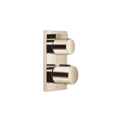 Concealed thermostat with three function volume control - Champagne (22kt Gold) - 36 427 670-47
