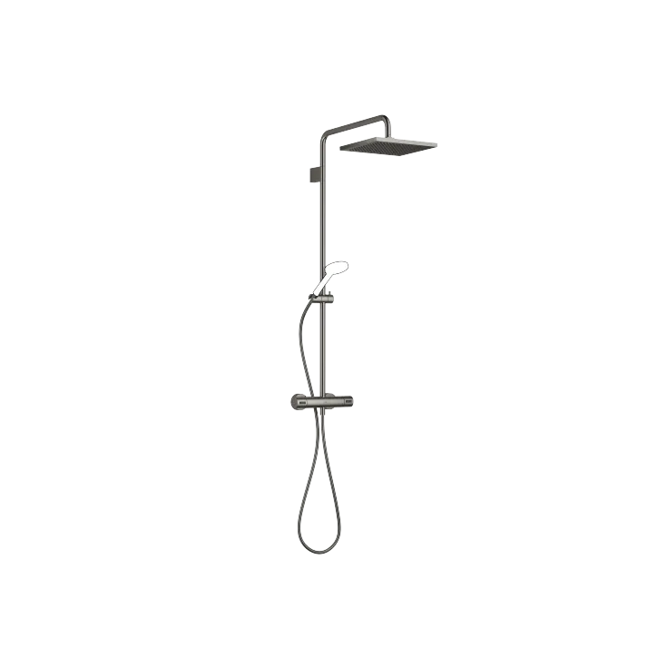 Shower Pipe mit Brause-Thermostat ohne Handbrause FlowReduce - Dark Chrome - 34 458 980-19