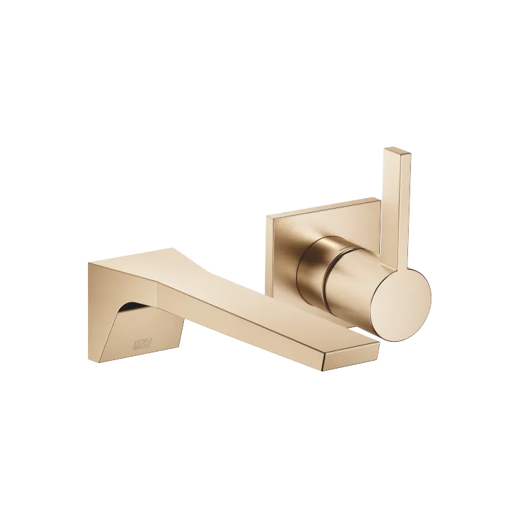 CL.1 Wall-mounted single-lever basin mixer without pop-up waste - Brushed Champagne (22kt Gold) - 36 860 705-46